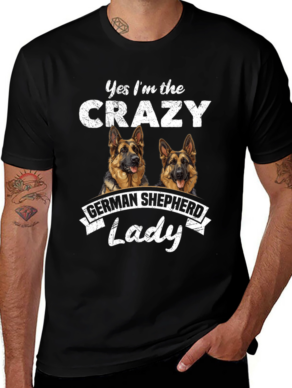 Crazy German Shepherd Lady T-Shirt