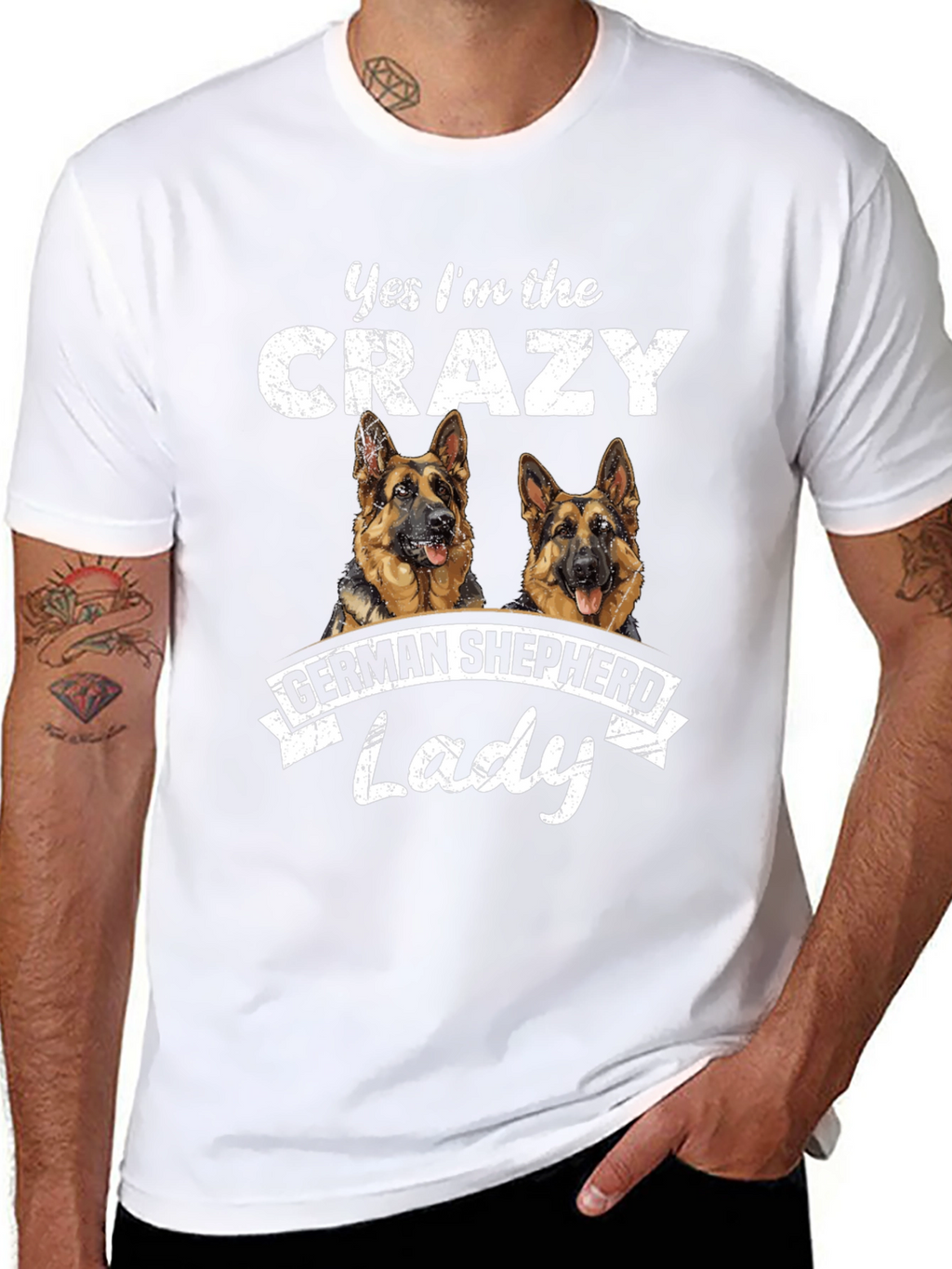 Crazy German Shepherd Lady T-Shirt