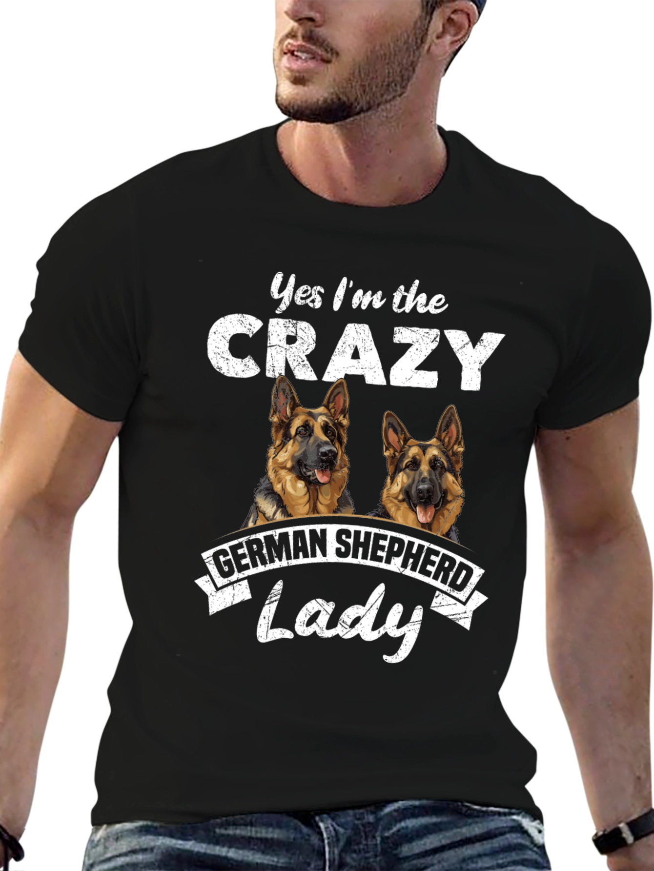 Crazy German Shepherd Lady T-Shirt