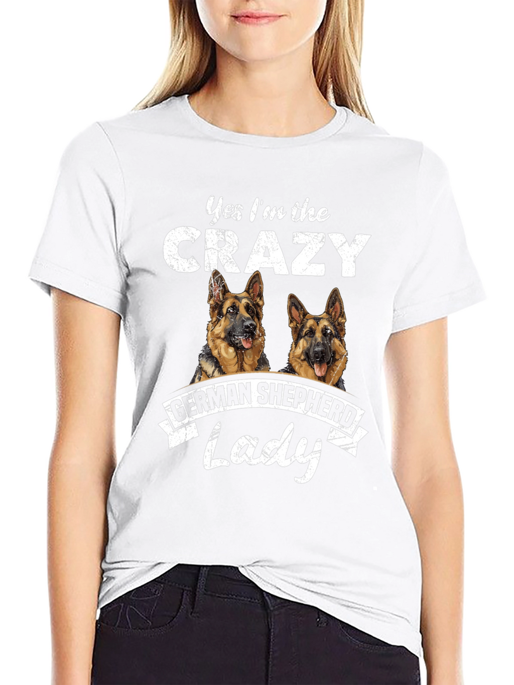 Crazy German Shepherd Lady T-Shirt