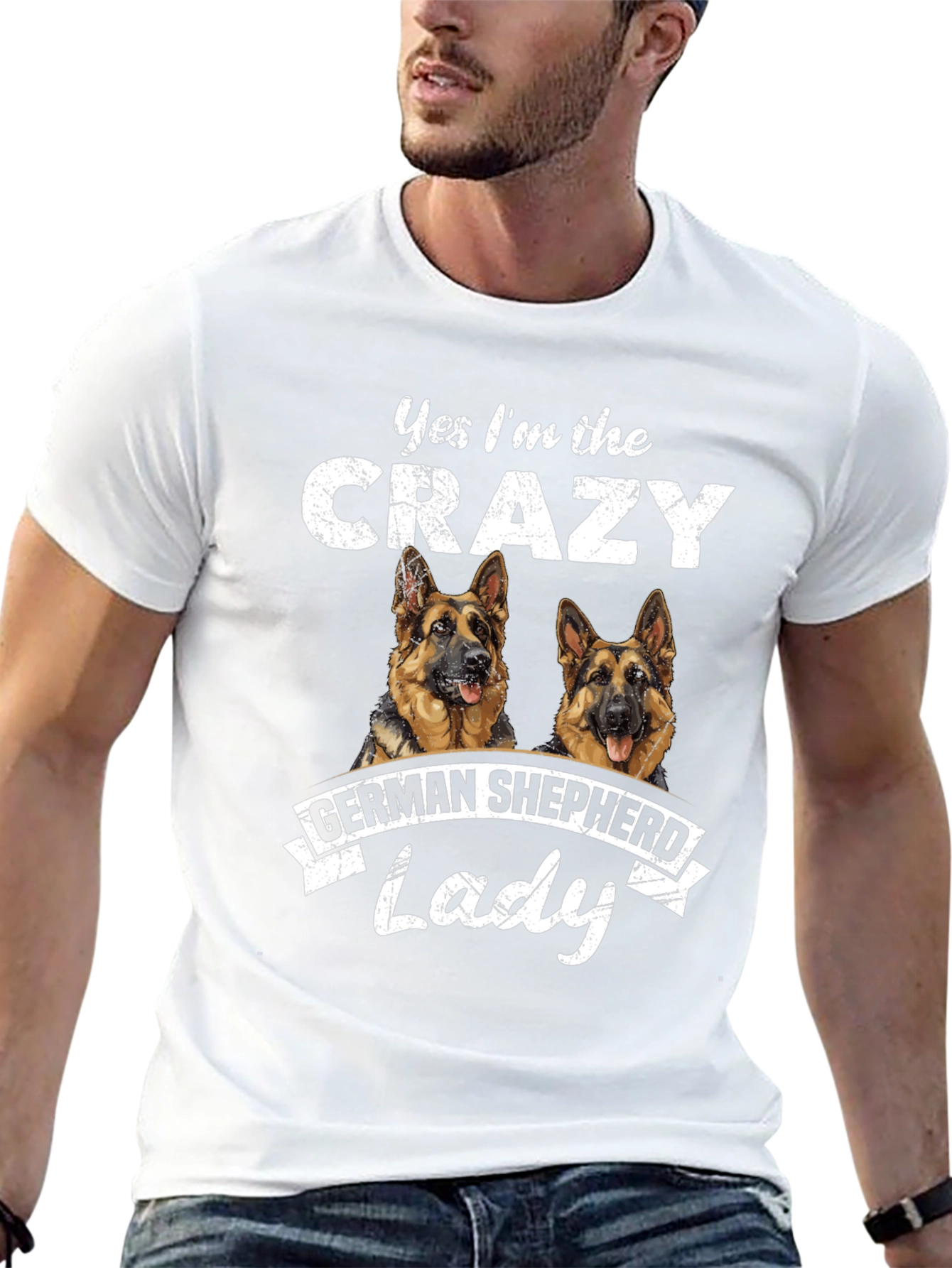 Crazy German Shepherd Lady T-Shirt