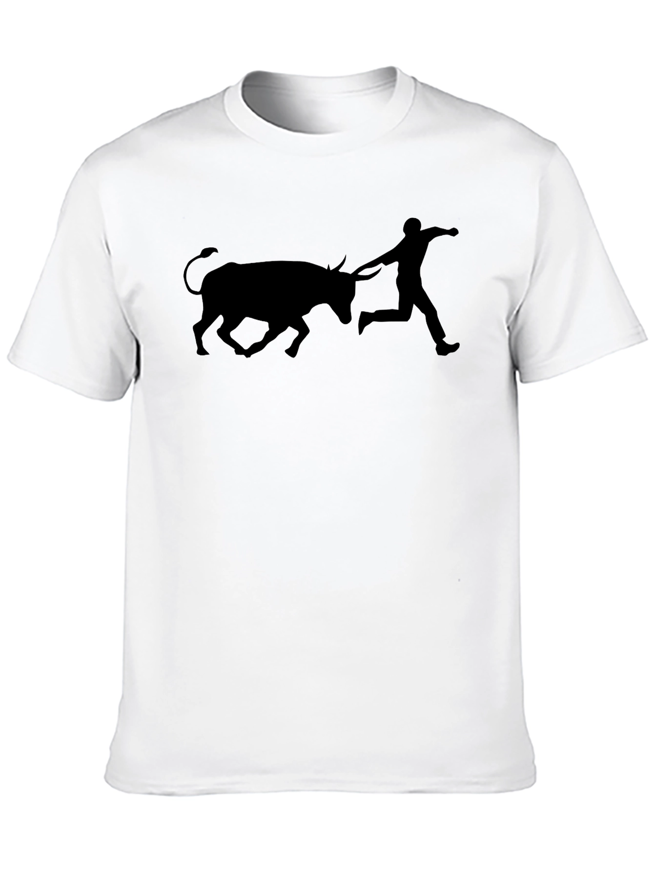 Bull Running T-Shirt - Funny Graphic Tee