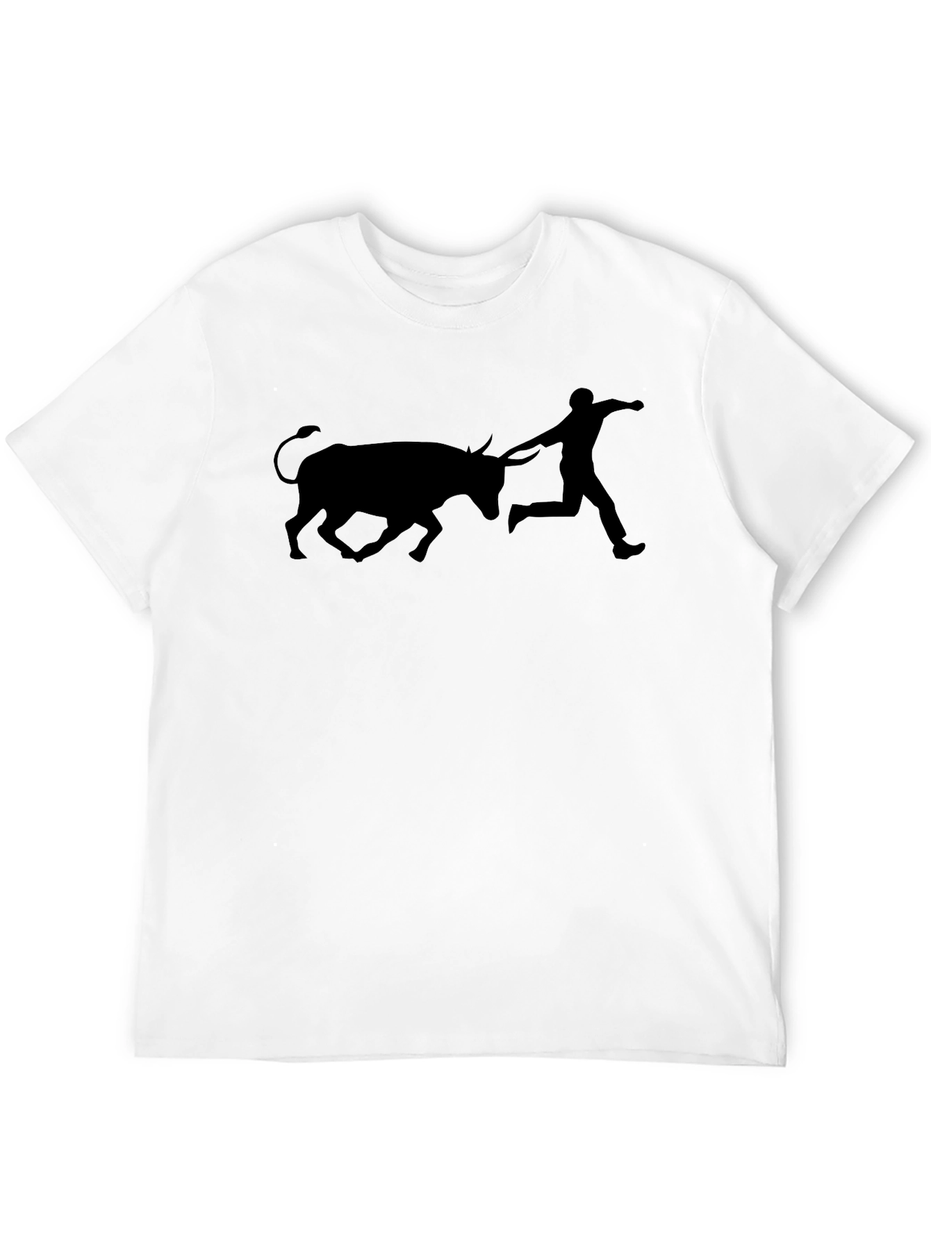 Bull Running T-Shirt - Funny Graphic Tee