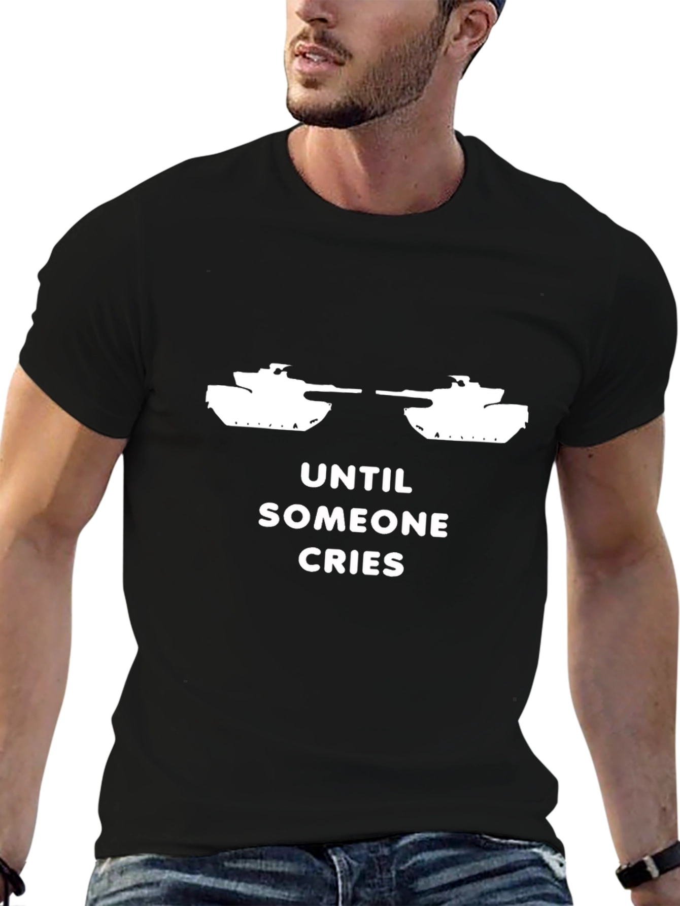 Until Someone Cries Tank Graphic T-Shirt