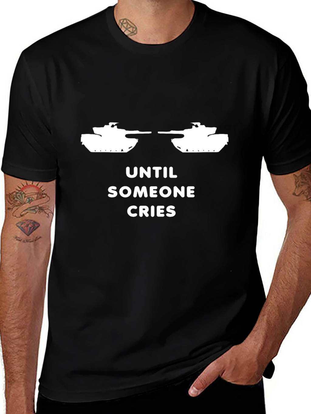 Until Someone Cries Tank Graphic T-Shirt