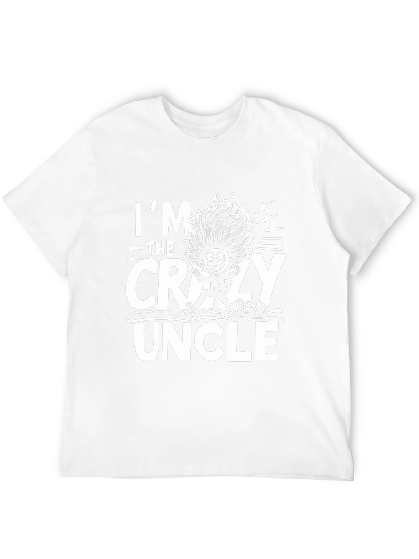 Im The Crazy Uncle Graphic T-Shirt - Black