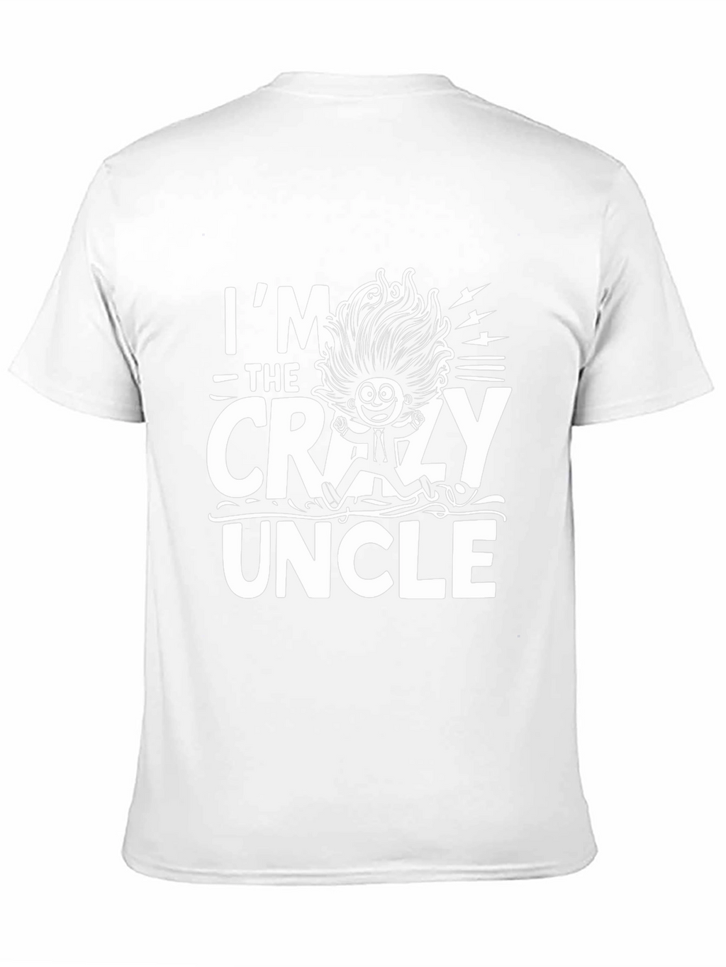 Im The Crazy Uncle Graphic T-Shirt - Black