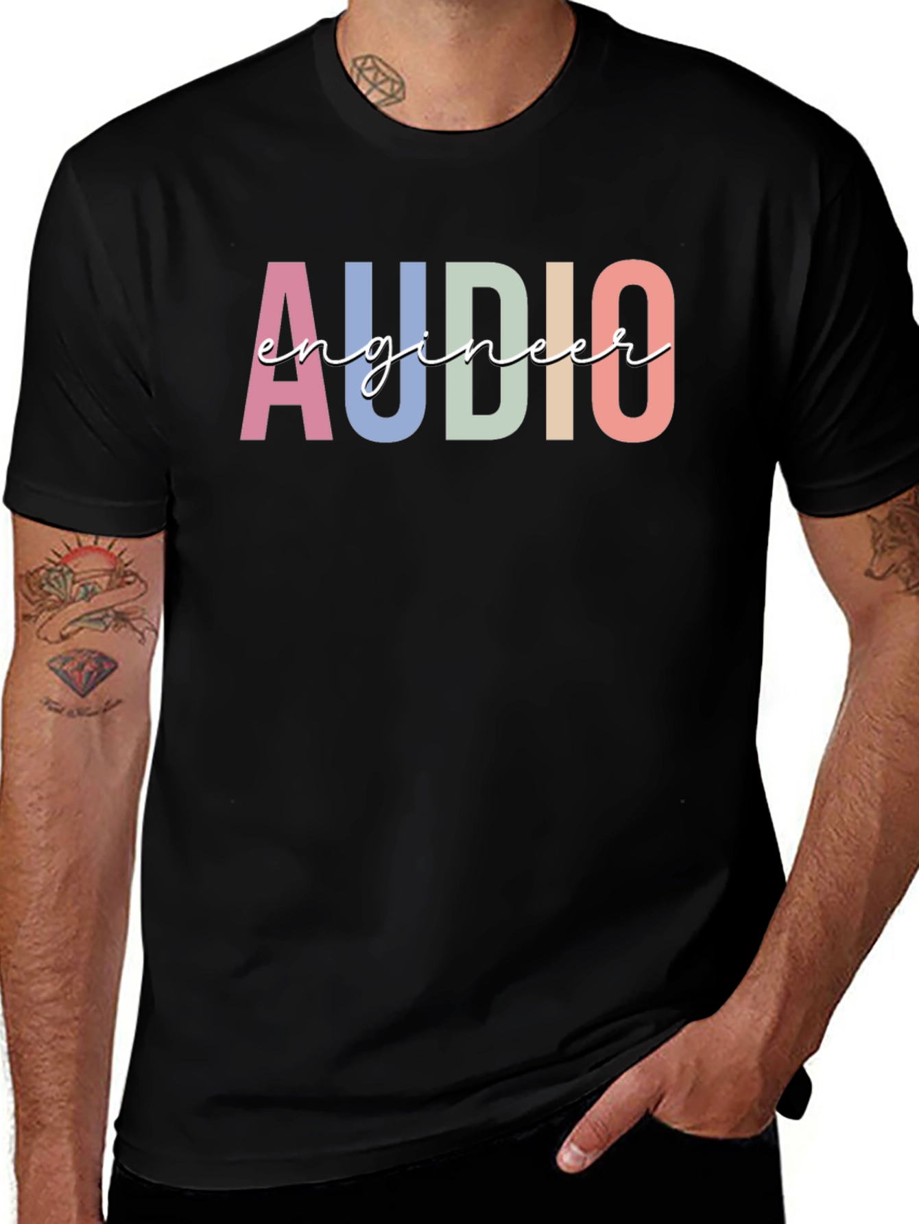 Audio Engineer T-Shirt - Graphic Tee - Music Production