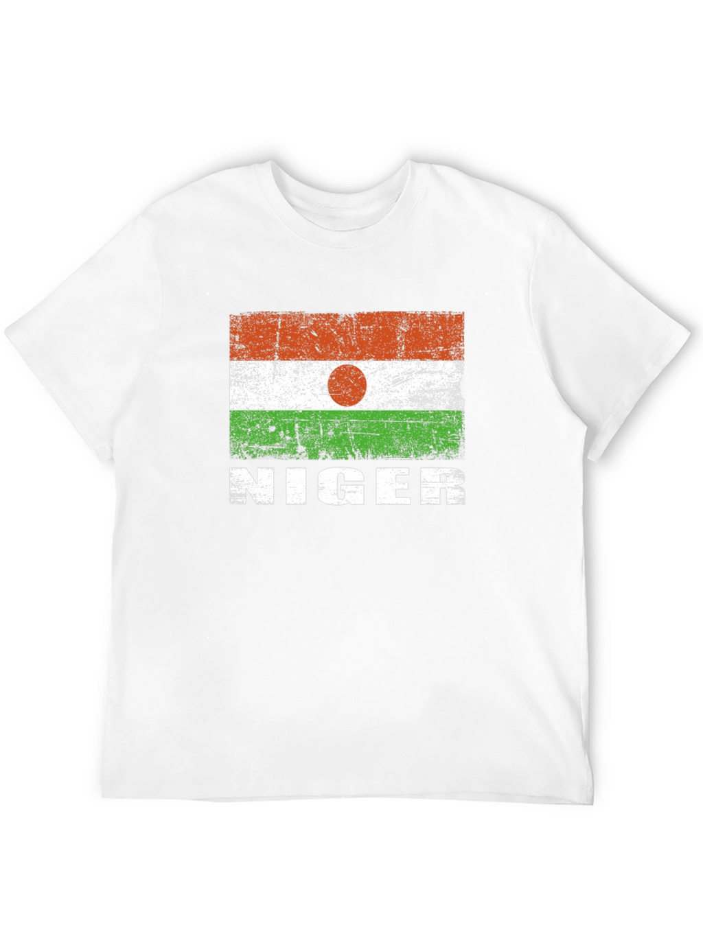 Niger Flag T-Shirt - Distressed Design