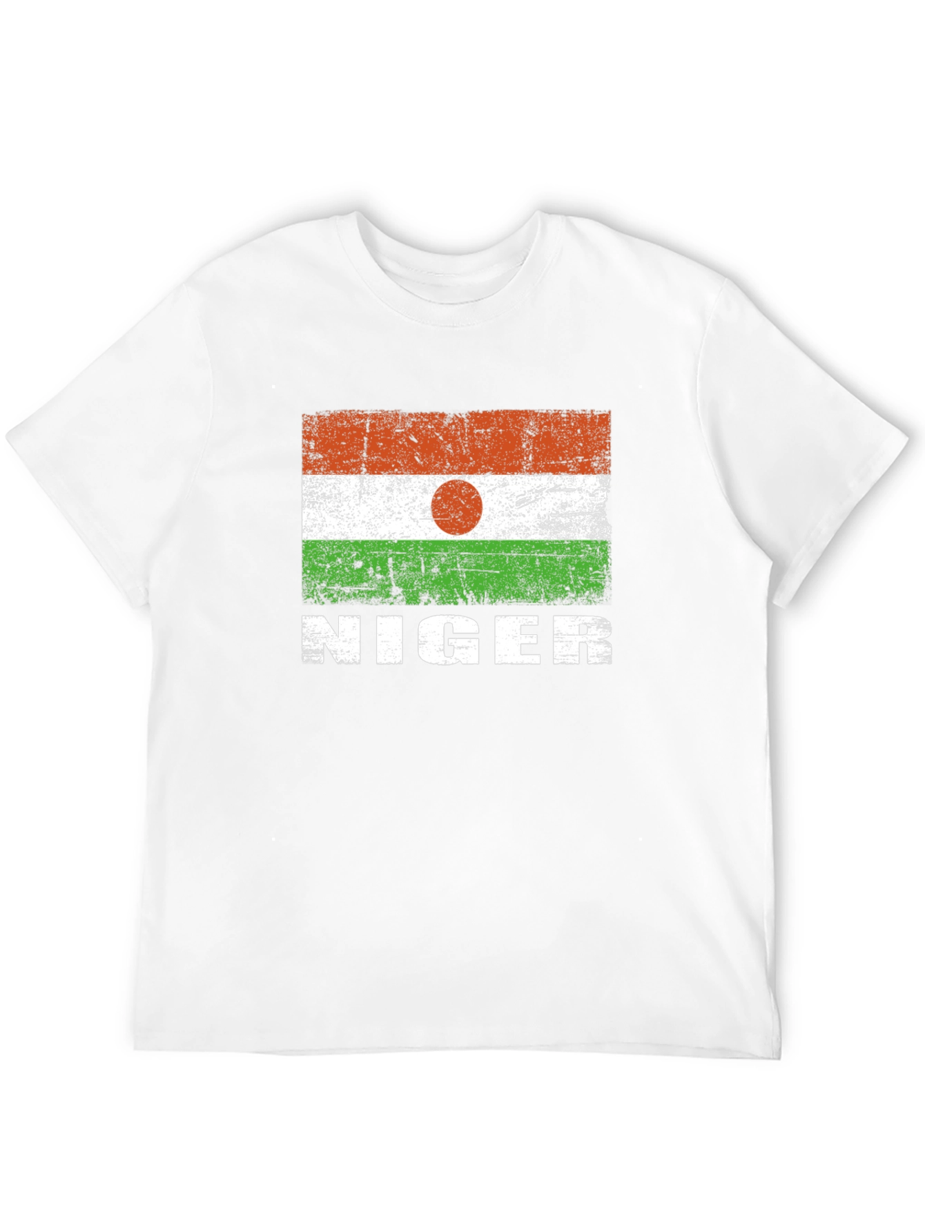 Niger Flag T-Shirt - Distressed Design