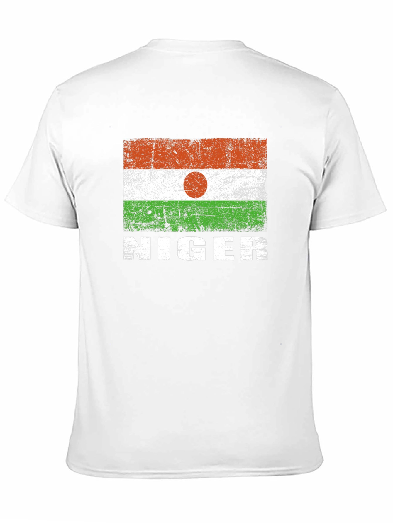 Niger Flag T-Shirt - Distressed Design