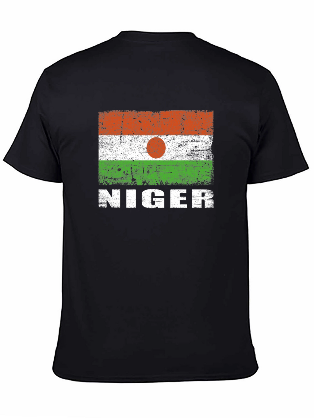 Niger Flag T-Shirt - Distressed Design