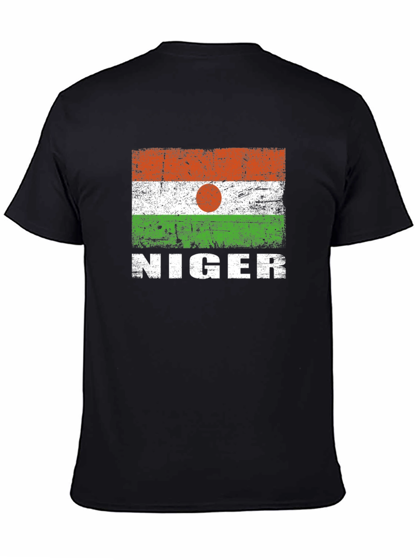 Niger Flag T-Shirt - Distressed Design
