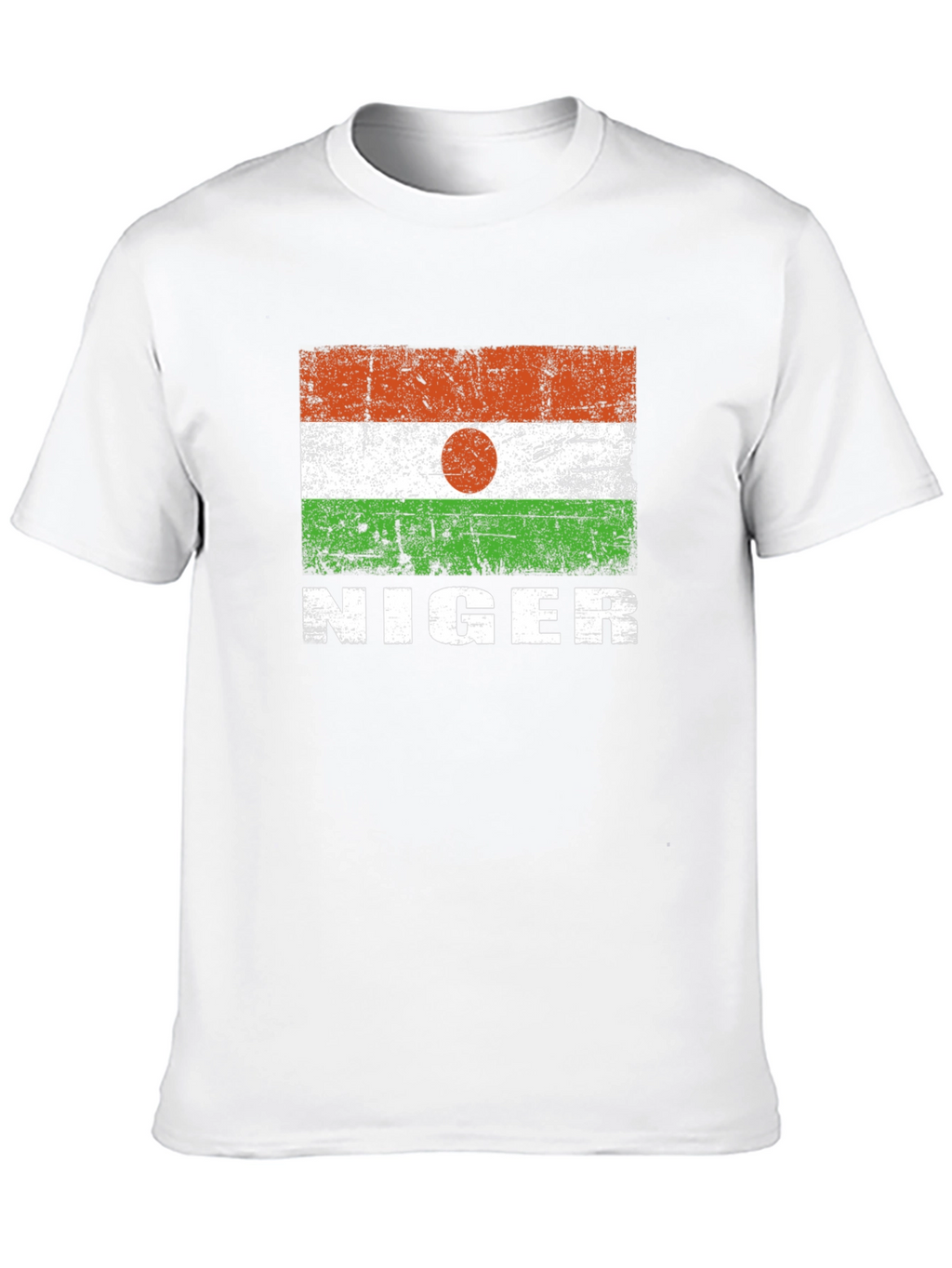 Niger Flag T-Shirt - Distressed Design