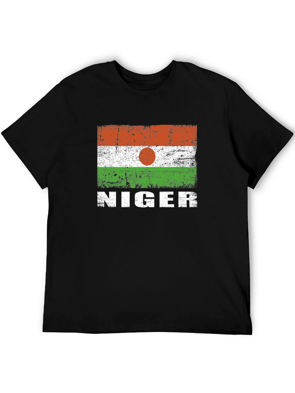 Niger Flag T-Shirt - Distressed Design