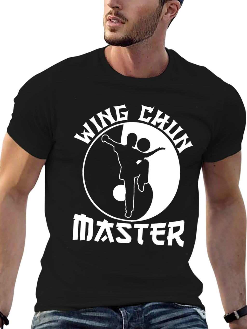 Wing Chun Master Yin Yang Graphic T-Shirt