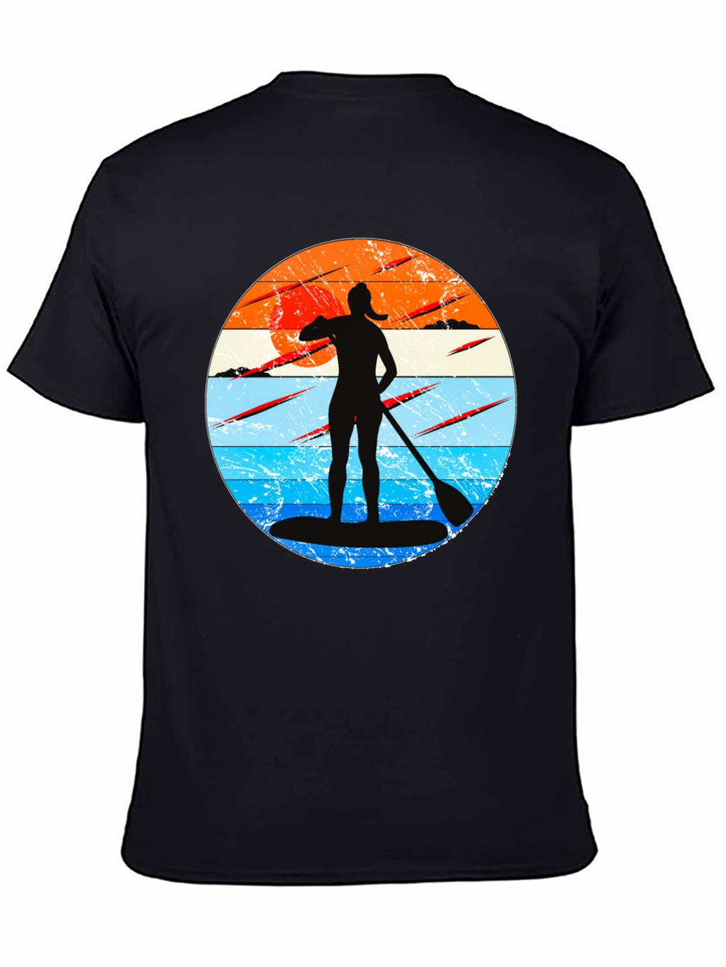 Paddleboarder Sunset Graphic Tee