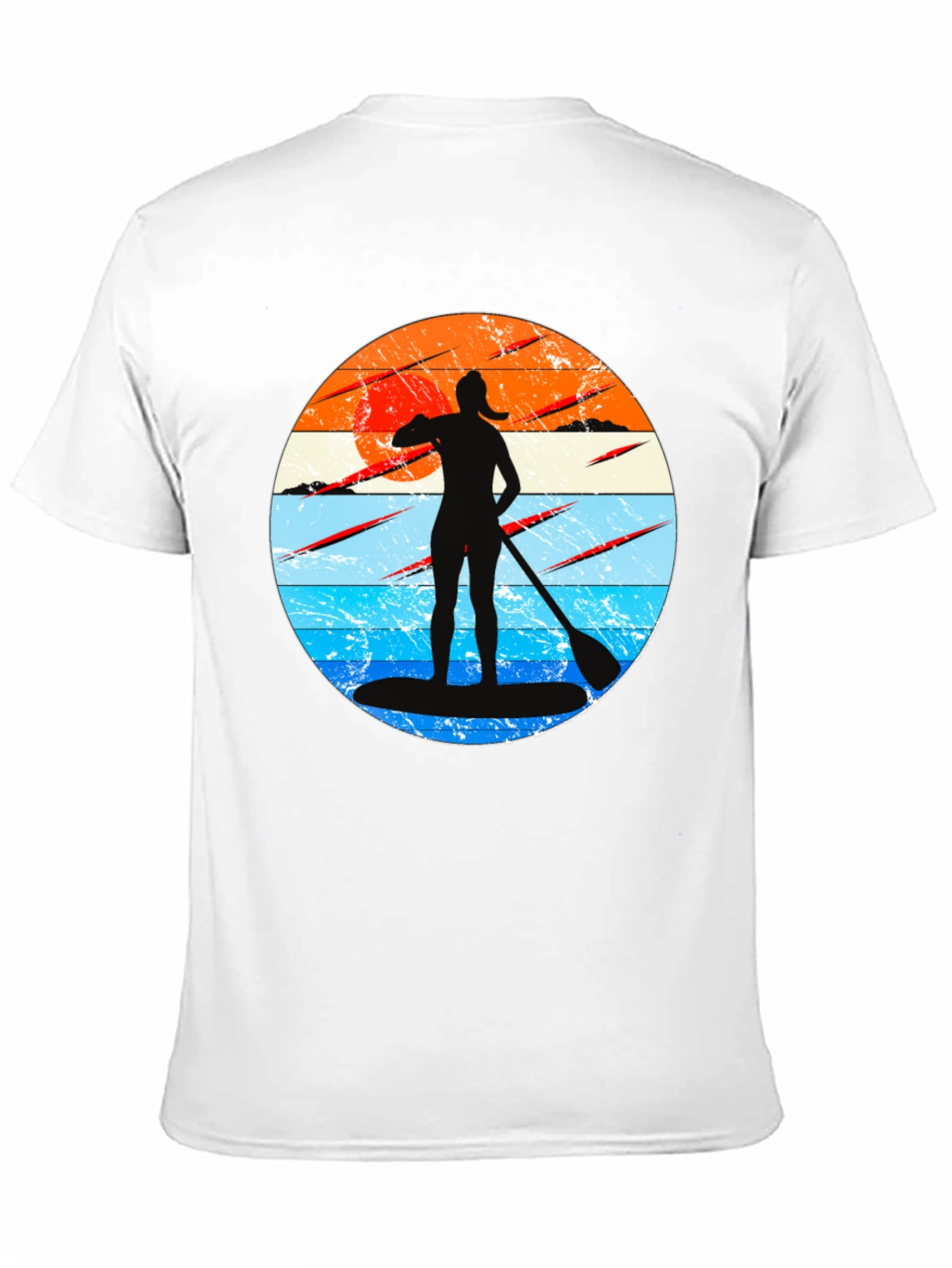 Paddleboarder Sunset Graphic Tee