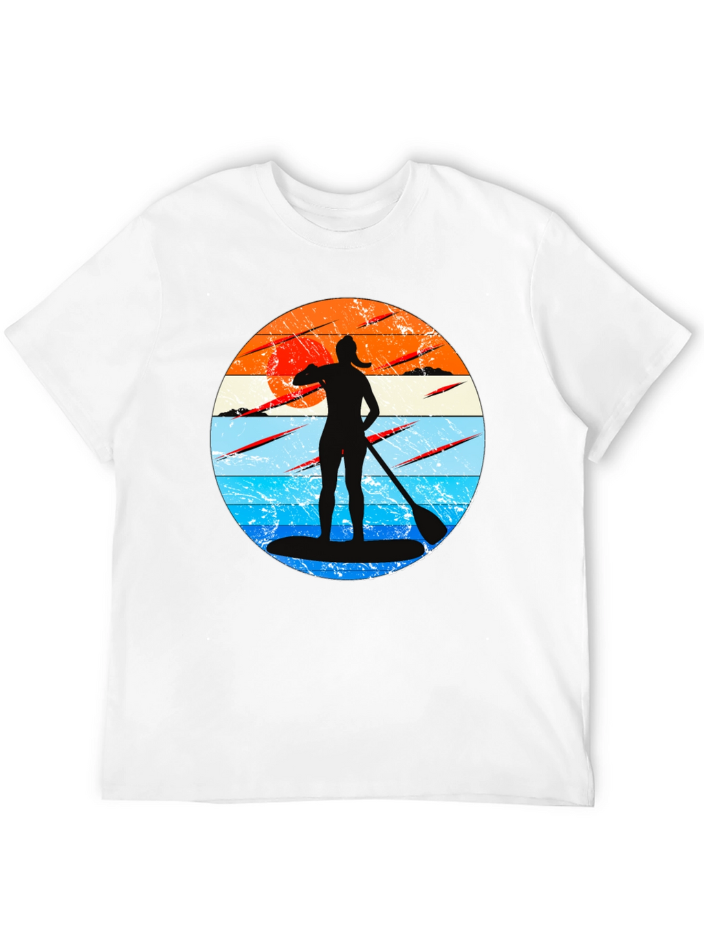 Paddleboarder Sunset Graphic Tee
