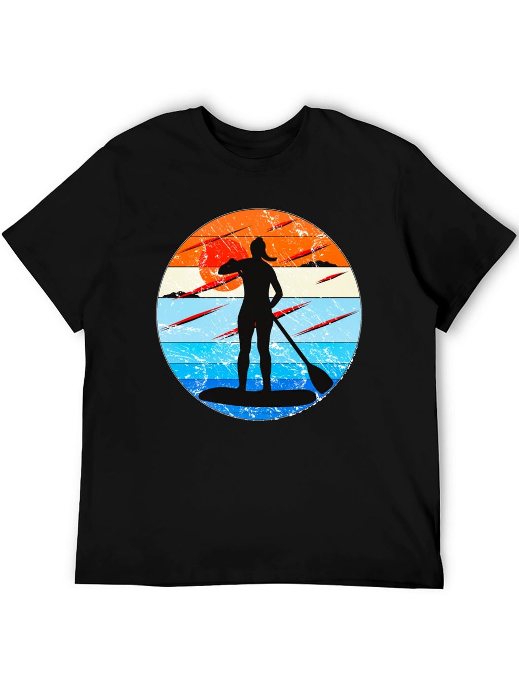 Paddleboarder Sunset Graphic Tee