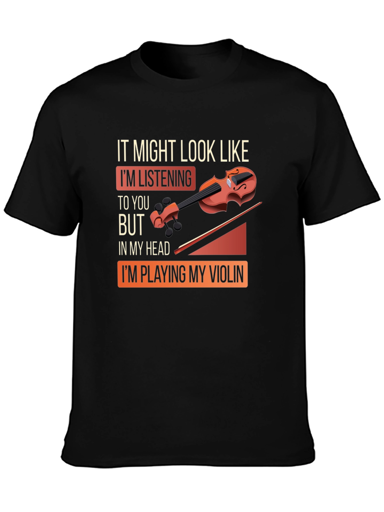 Violin Player Graphic Tee - In My Head Im Playing