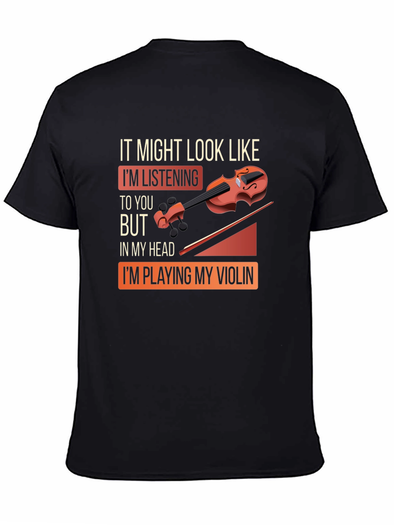 Violin Player Graphic Tee - In My Head Im Playing