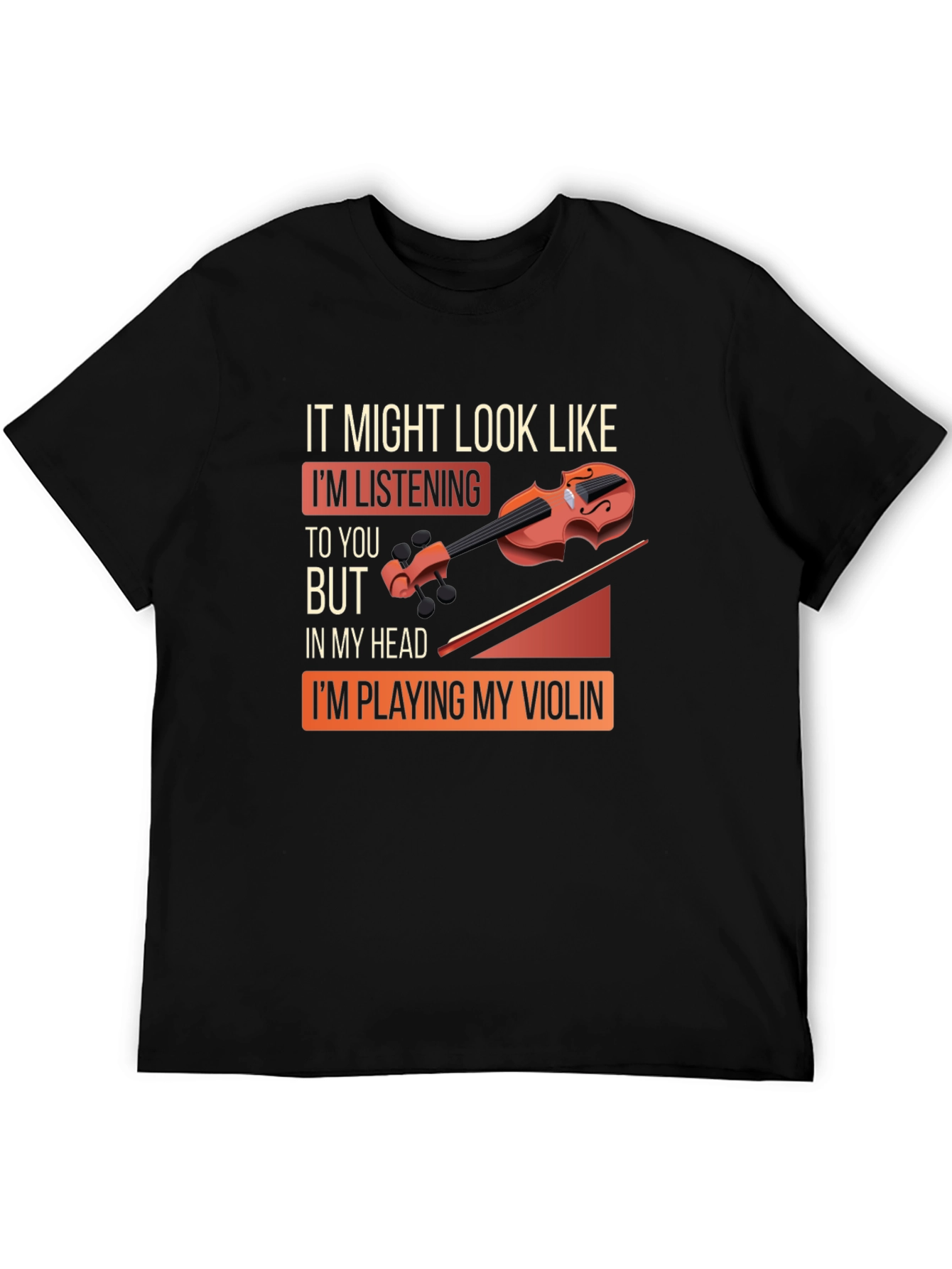 Violin Player Graphic Tee - In My Head Im Playing
