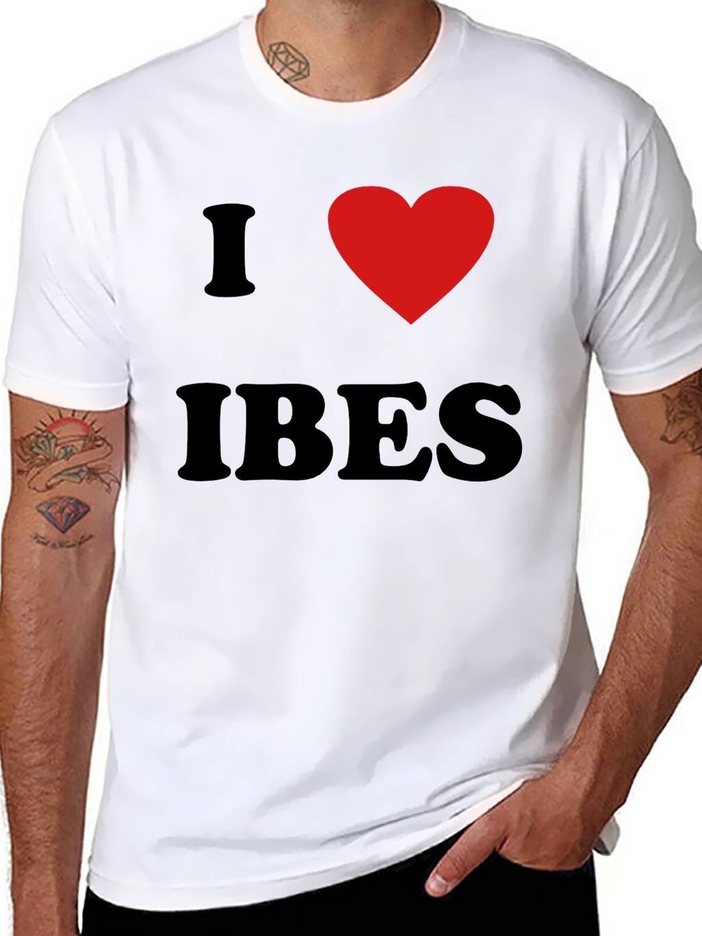 I Heart IBES Black Graphic T-Shirt