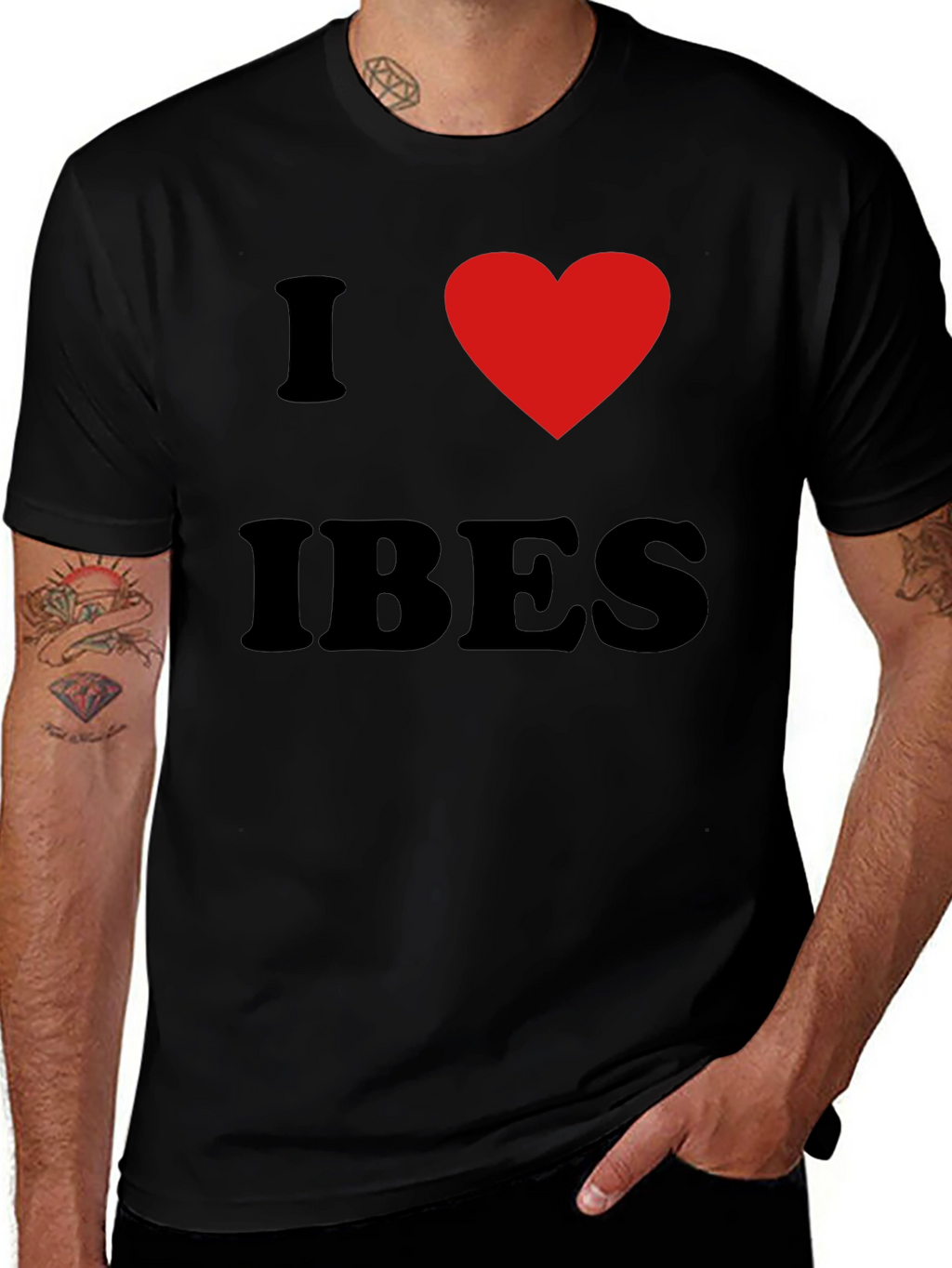I Heart IBES Black Graphic T-Shirt