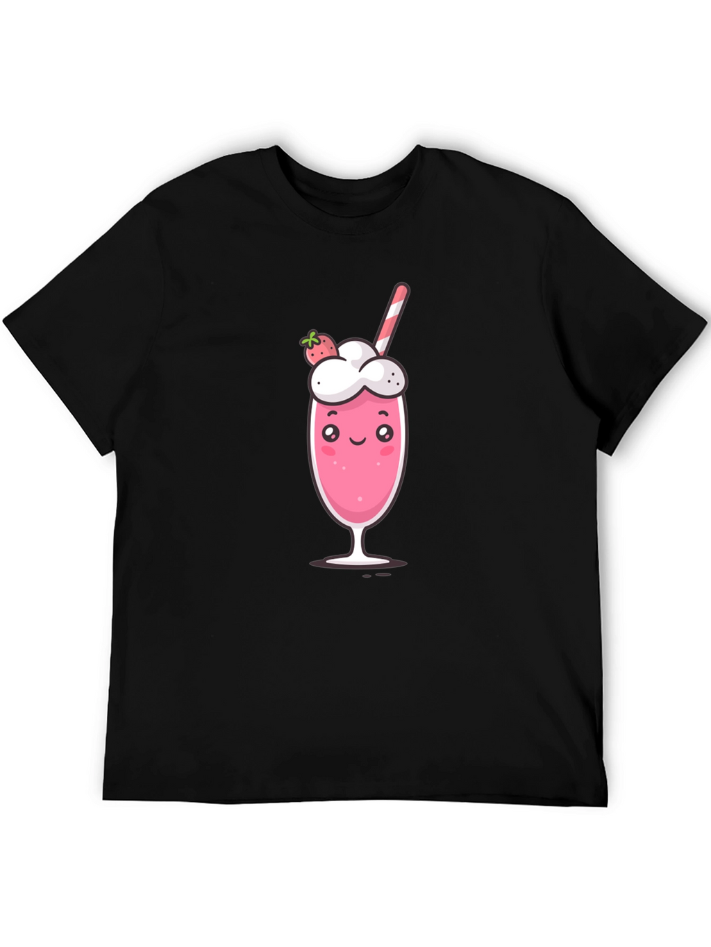Cute Strawberry Milkshake Graphic Tee