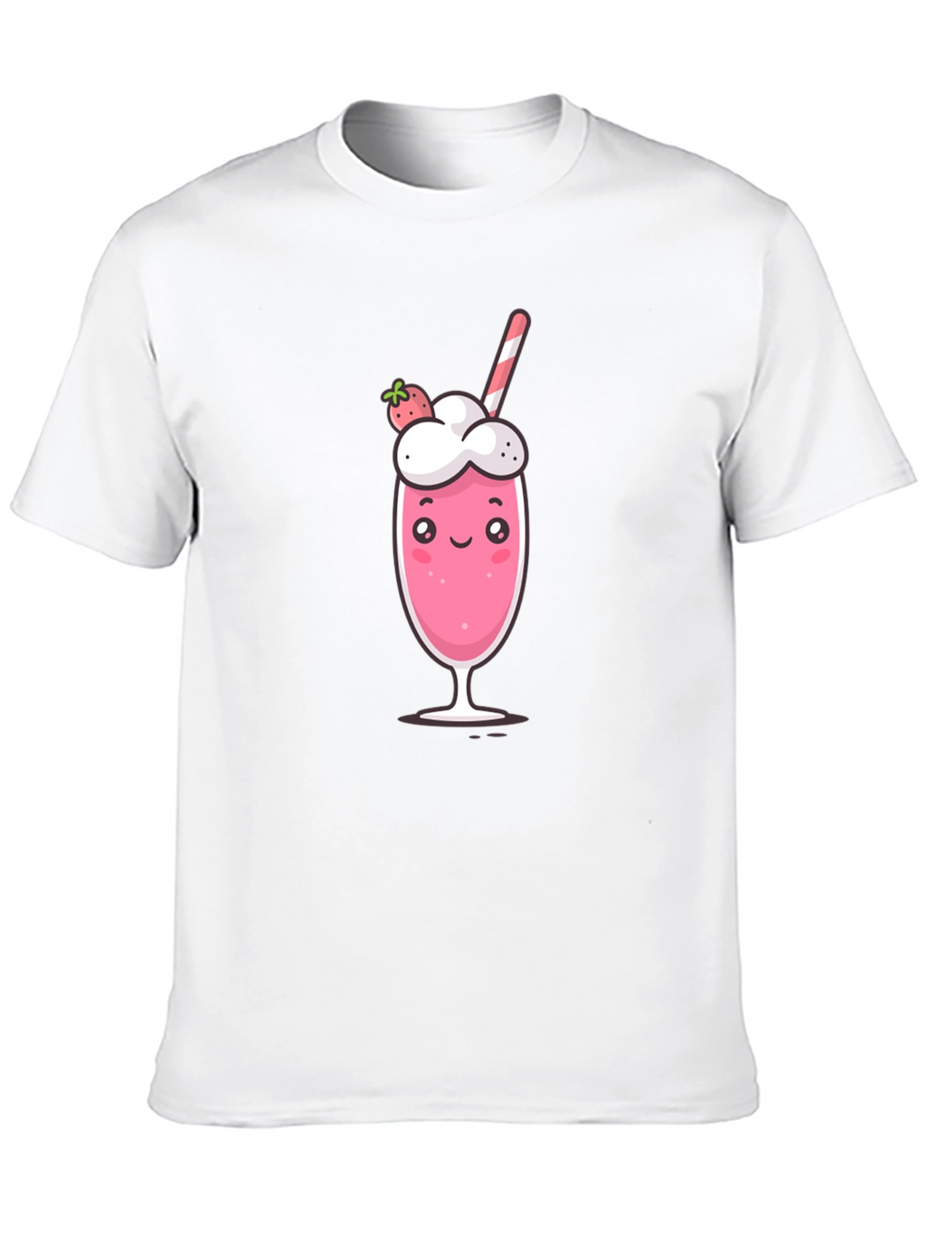 Cute Strawberry Milkshake Graphic Tee