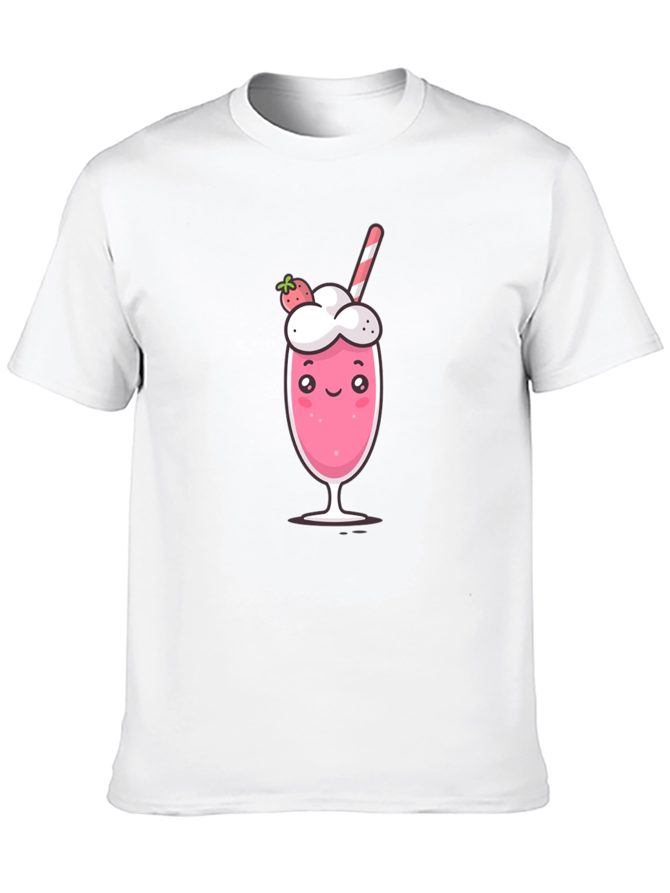 Cute Strawberry Milkshake Graphic Tee