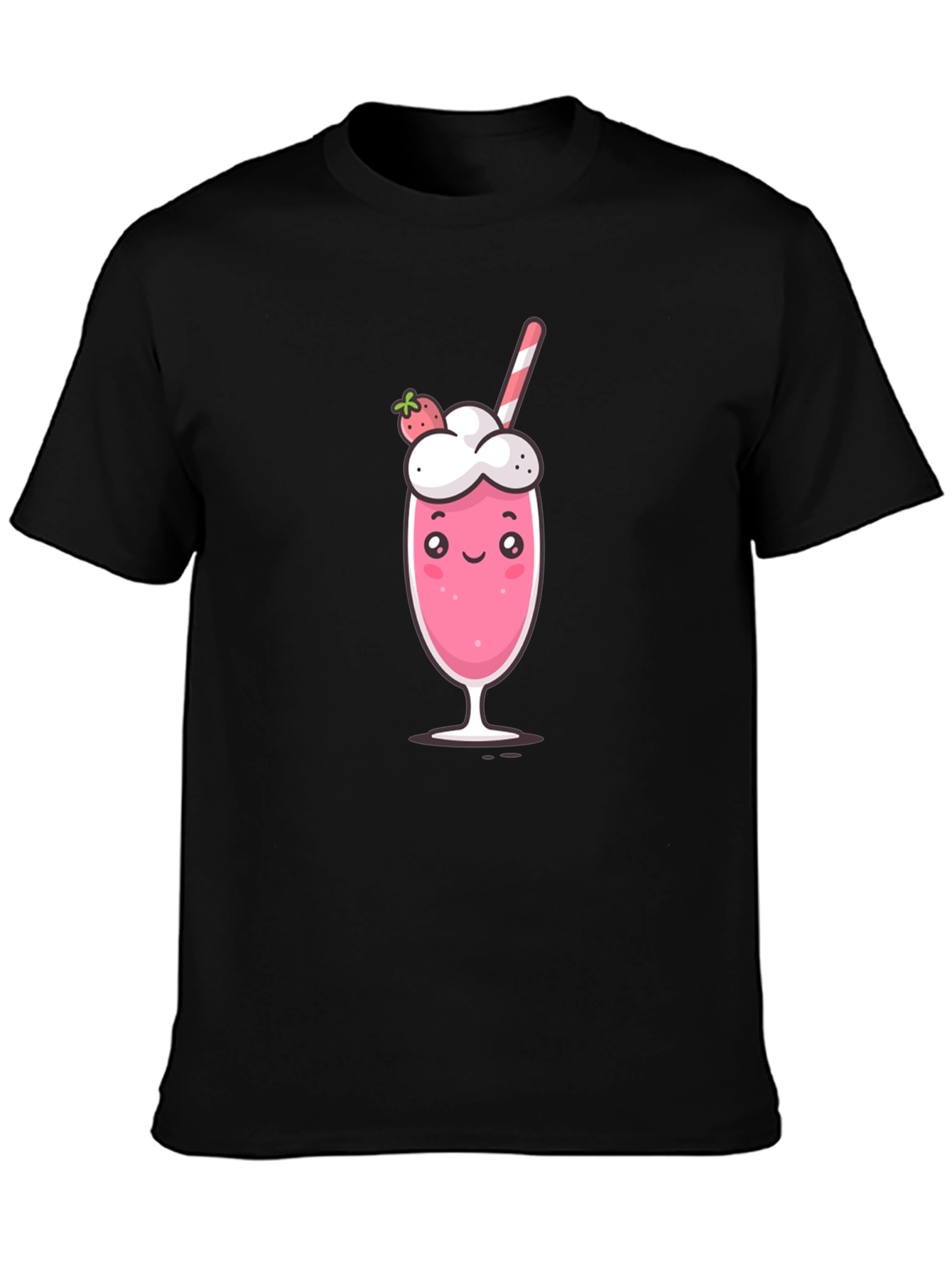 Cute Strawberry Milkshake Graphic Tee