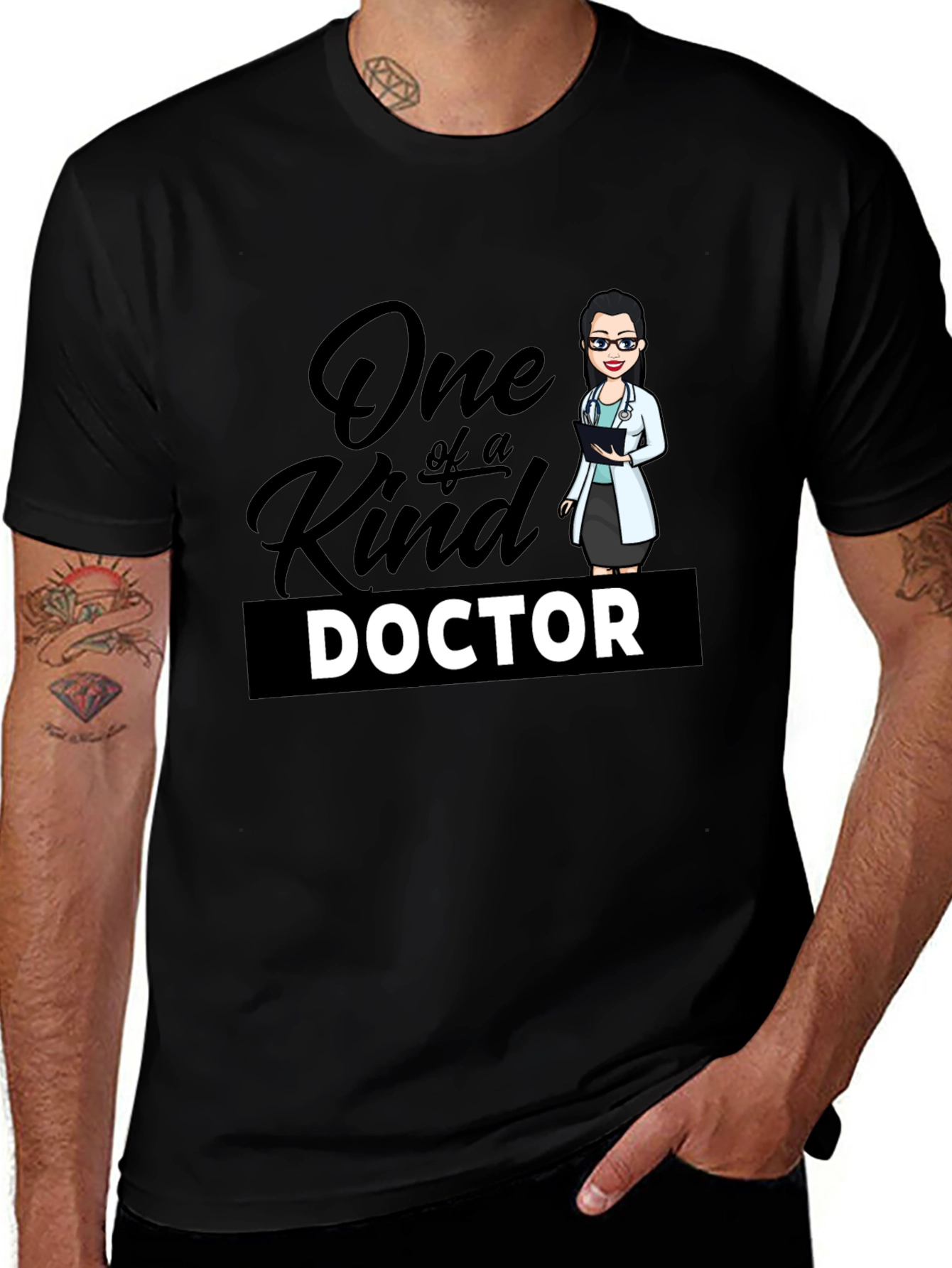 One of a Kind Doctor T-Shirt - Black