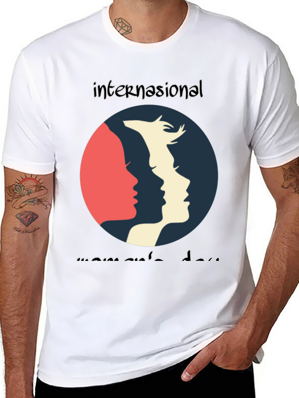 International Womens Day Graphic Tee - Black