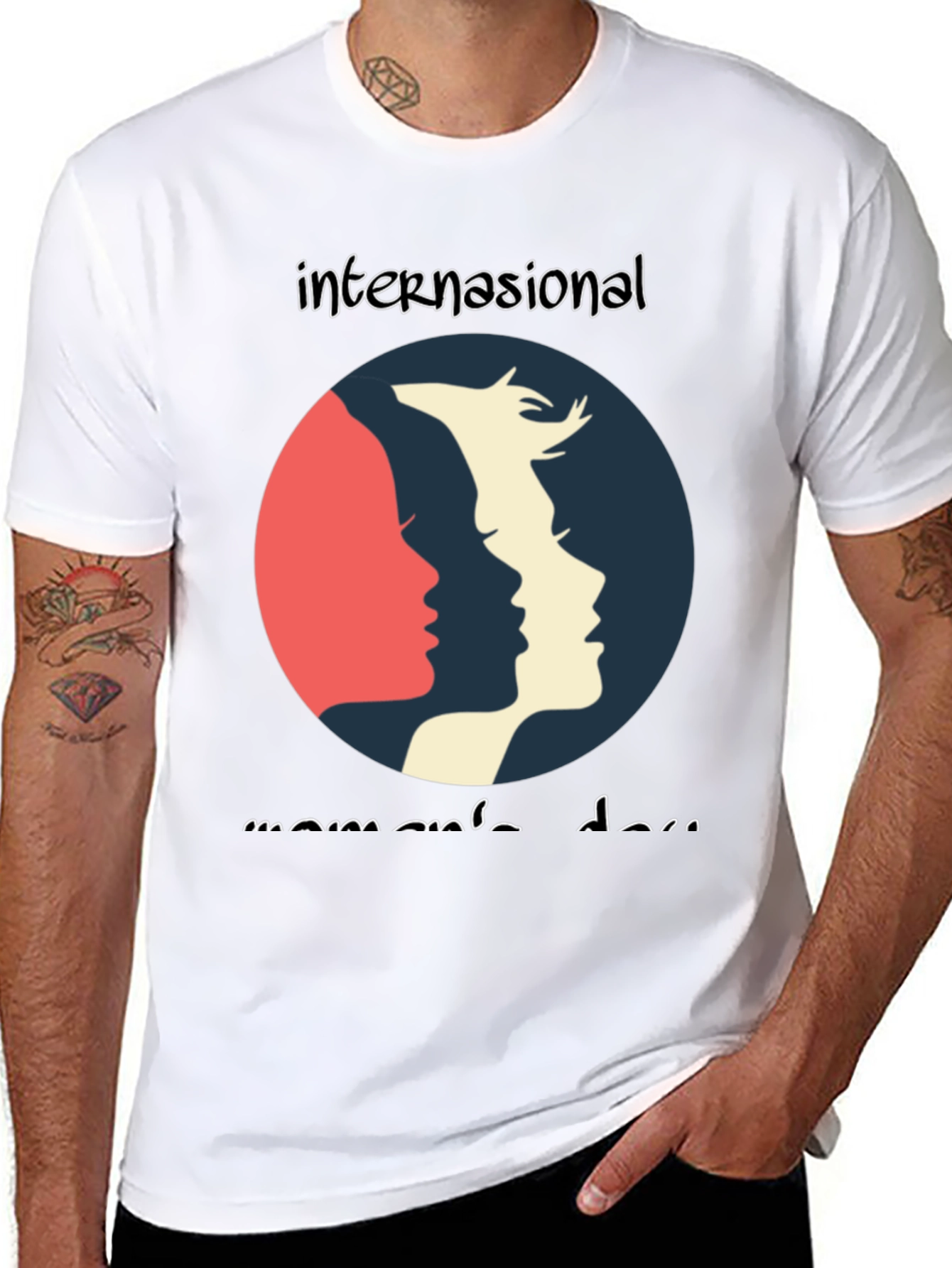 International Womens Day Graphic Tee - Black