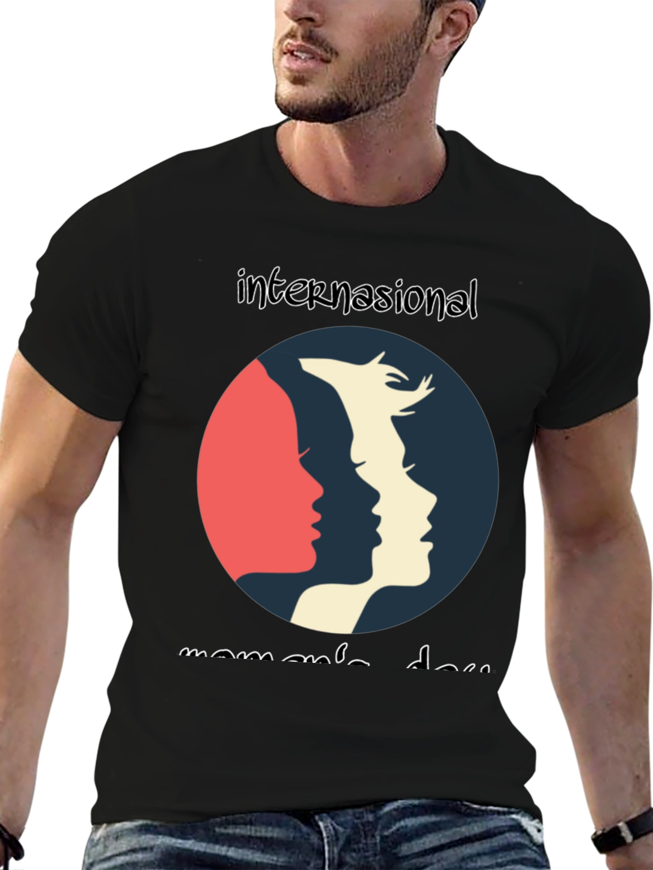 International Womens Day Graphic Tee - Black