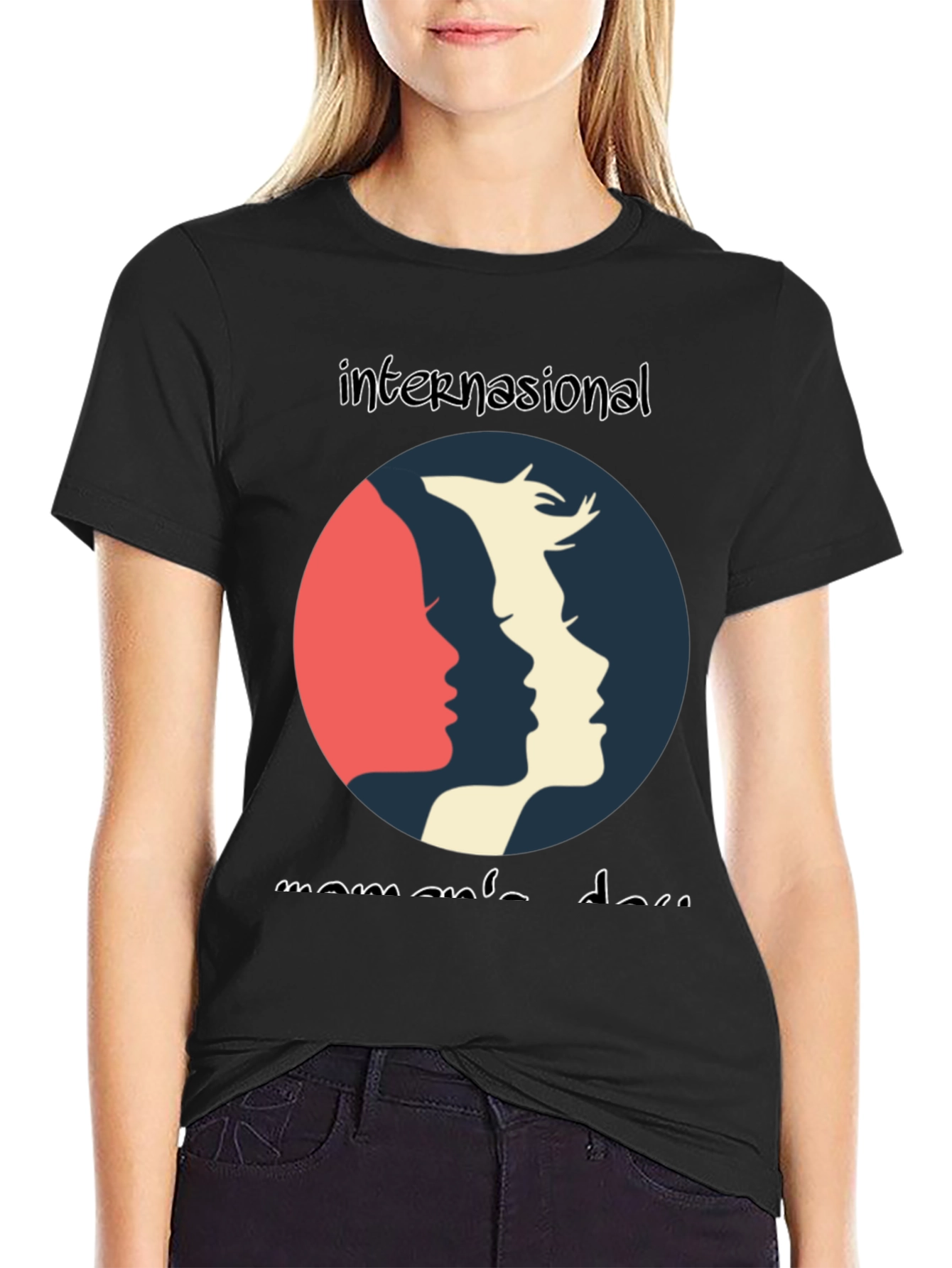 International Womens Day Graphic Tee - Black
