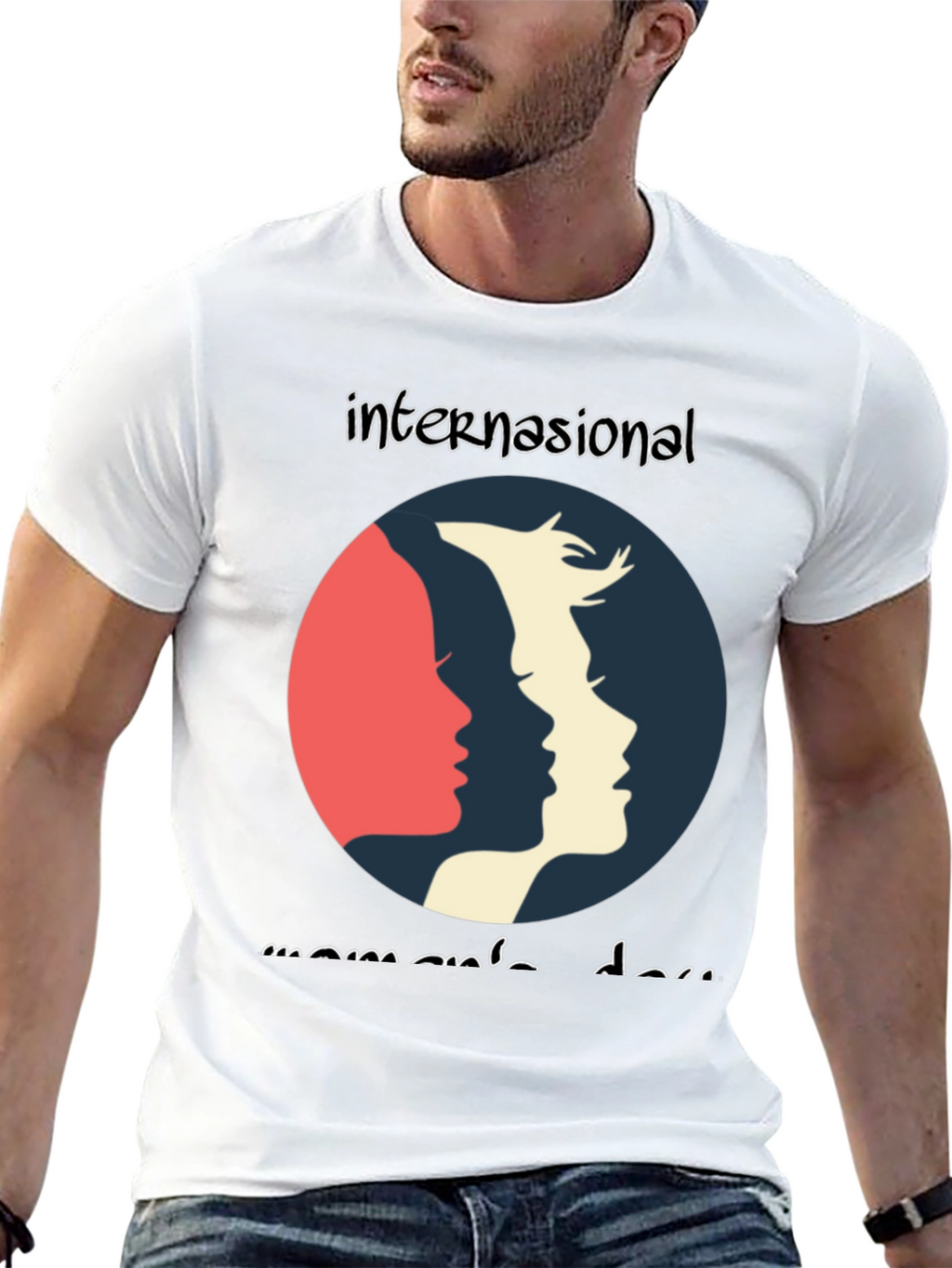 International Womens Day Graphic Tee - Black