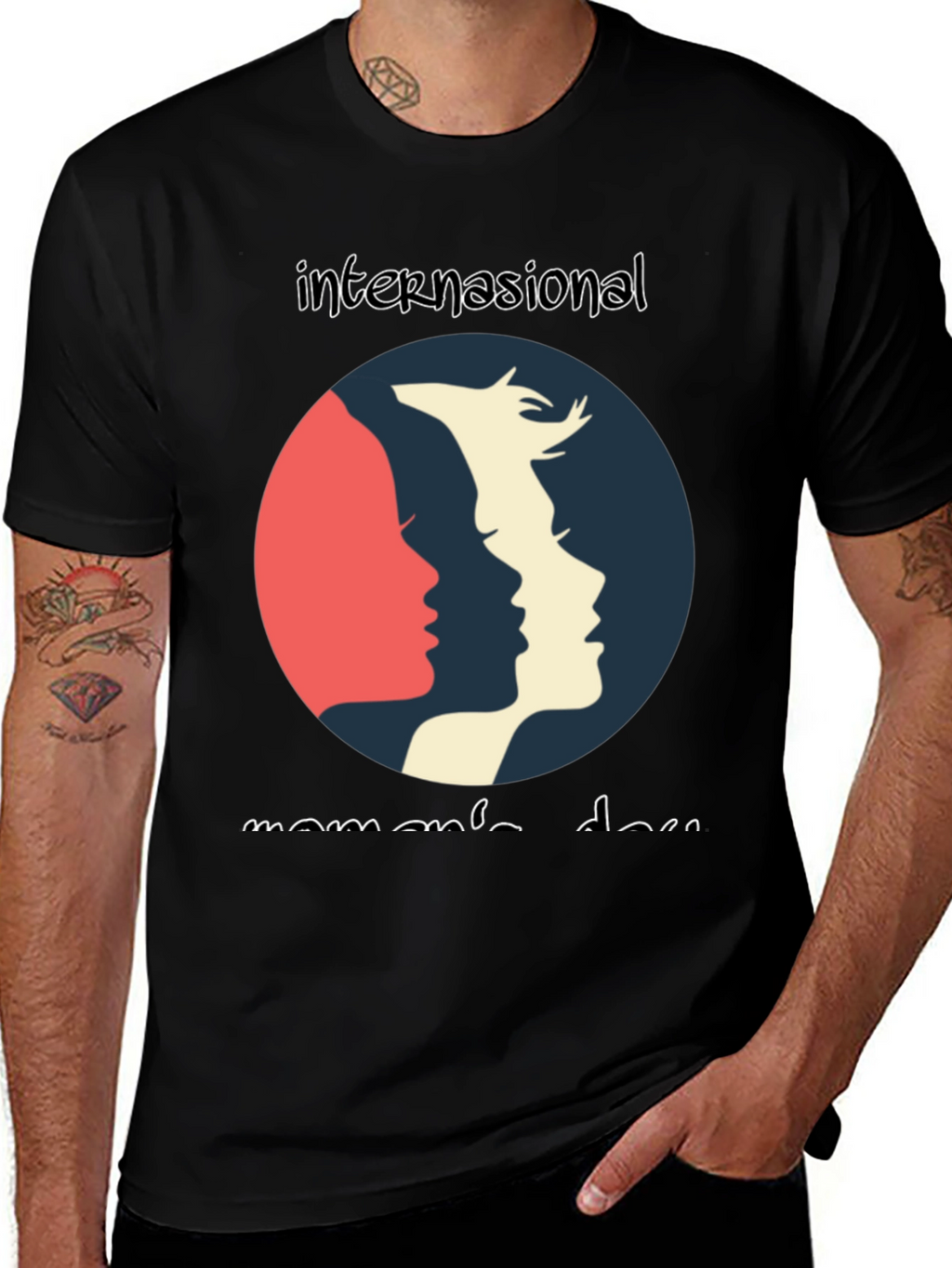 International Womens Day Graphic Tee - Black