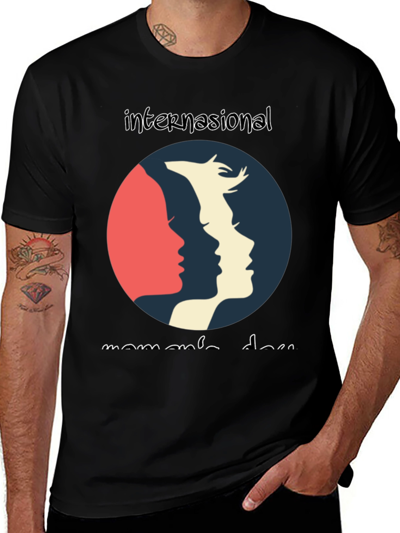 International Womens Day Graphic Tee - Black