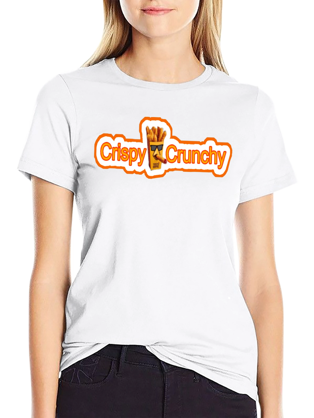 Crispy Crunchy Graphic T-Shirt - Trendy Streetwear