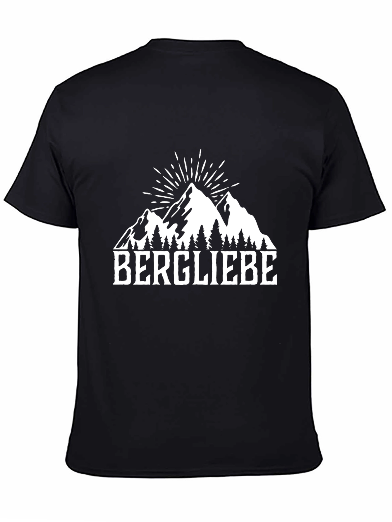 Bergliebe Mountain Graphic Tee - Black
