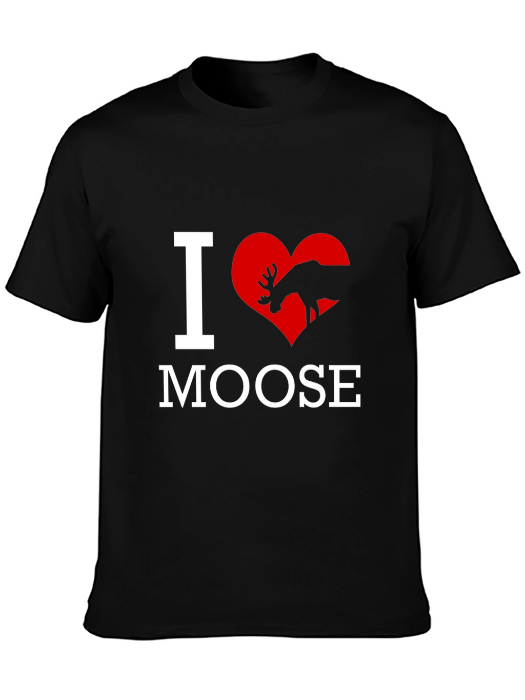 I Love Moose T-Shirt - Novelty Graphic Tee