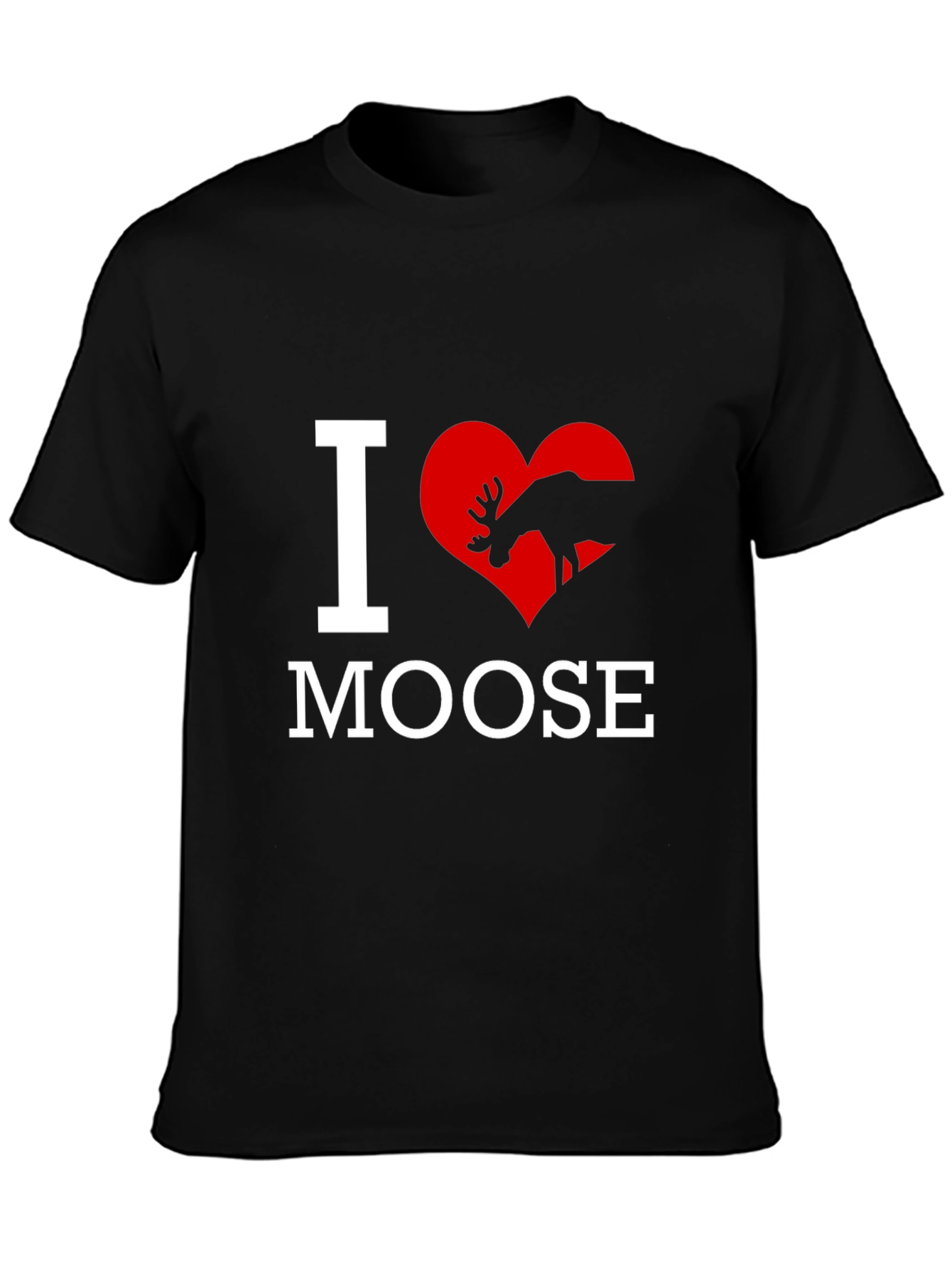 I Love Moose T-Shirt - Novelty Graphic Tee