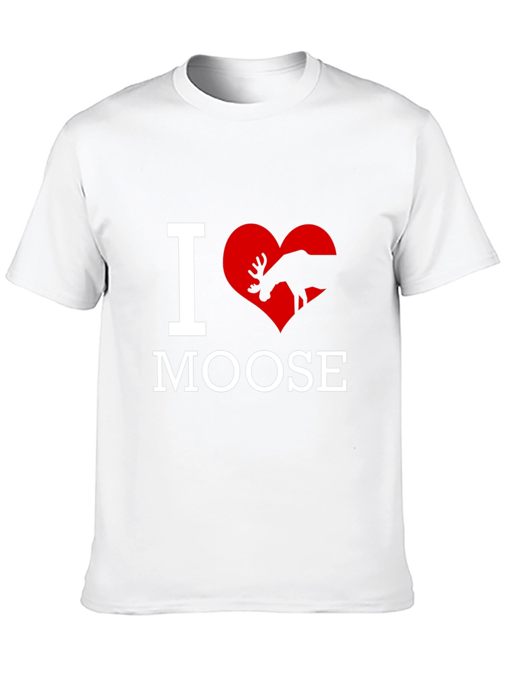 I Love Moose T-Shirt - Novelty Graphic Tee