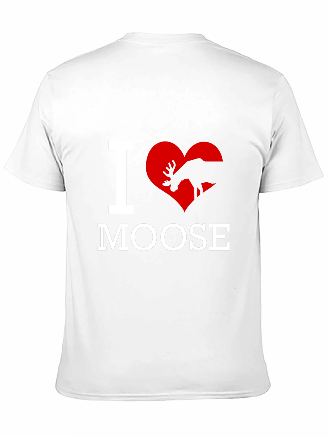 I Love Moose T-Shirt - Novelty Graphic Tee