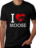 I Love Moose T-Shirt - Novelty Graphic Tee