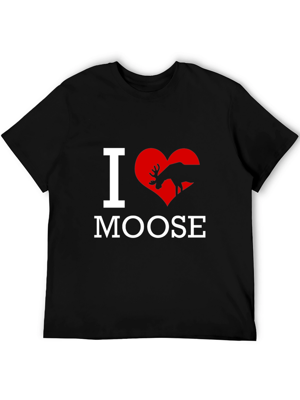 I Love Moose T-Shirt - Novelty Graphic Tee