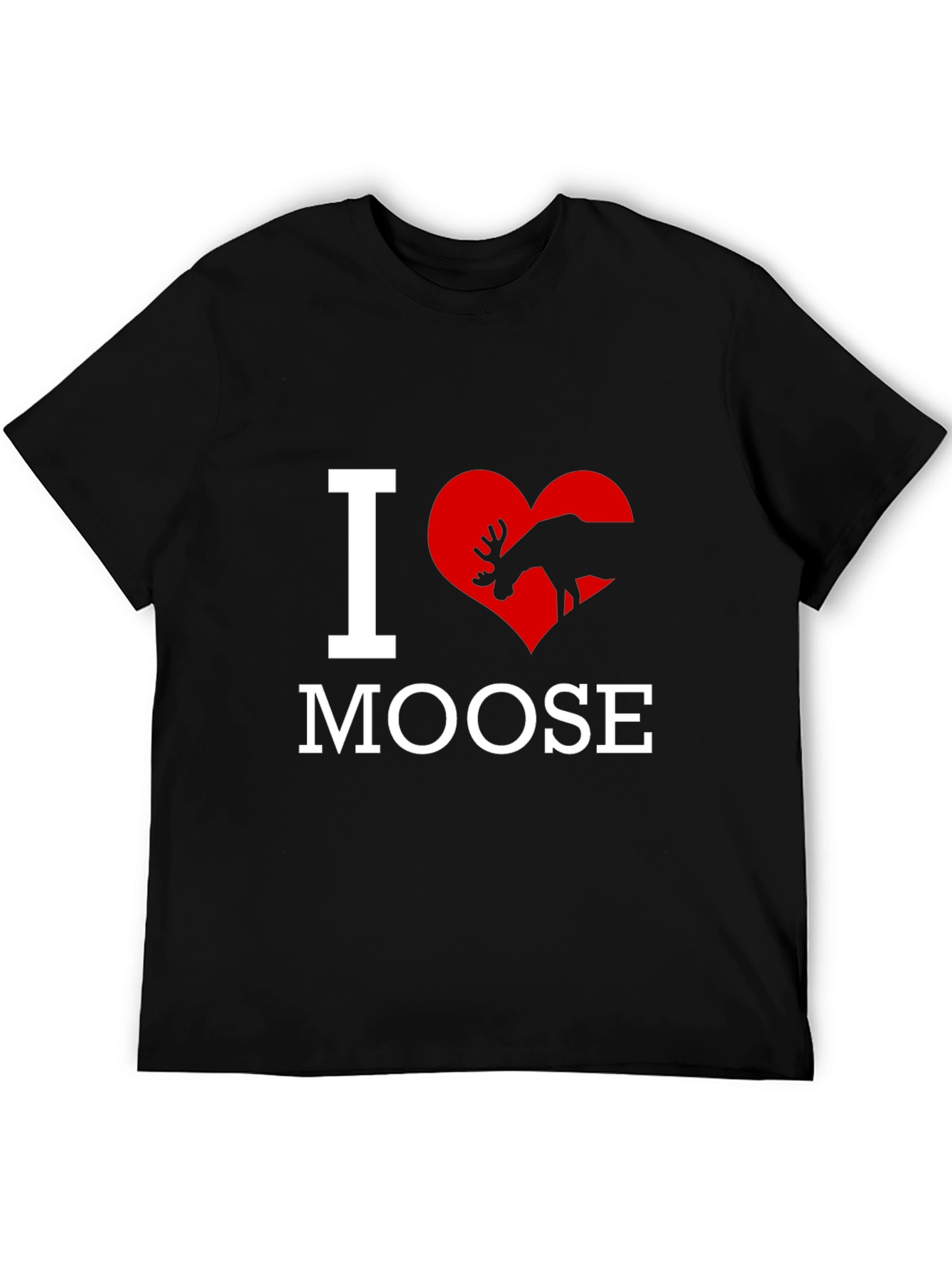 I Love Moose T-Shirt - Novelty Graphic Tee